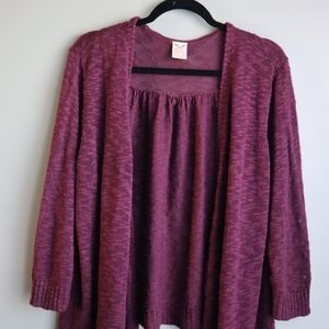 Women's Plum Cardigan Plus Size